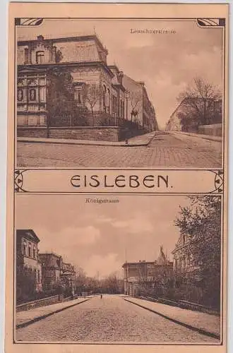 19108 Mehrbild Ak Eisleben Leuschnerstraße Königstraße 1908