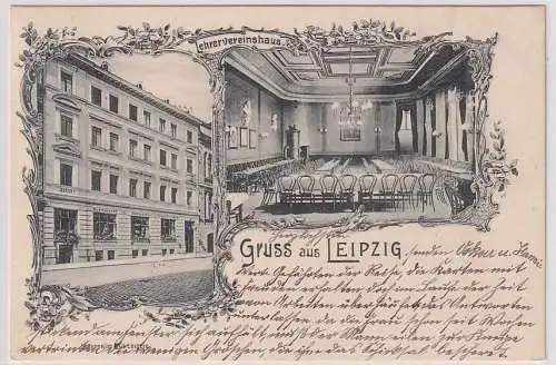 06913 Mehrbild Ak Gruß aus Leipzig Lehrervereinshaus 1899