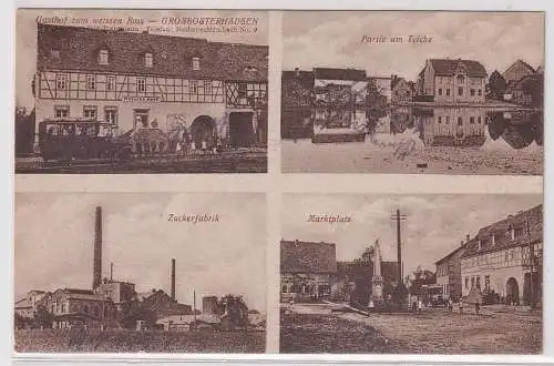 11606 Mehrbild Ak Grossosterhausen Gasthof zum weißen Ross usw. um 1920