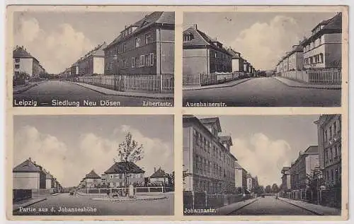 16622 Mehrbild Ak Leipzig Siedlung Neu Dösen Libertastraße usw. 1940