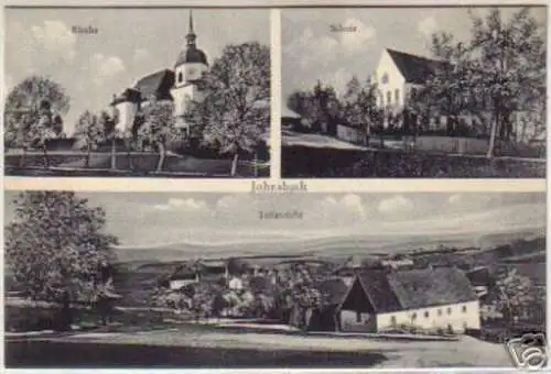 14755 AK Johnsbach Teilansicht Schule Kirche um 1920