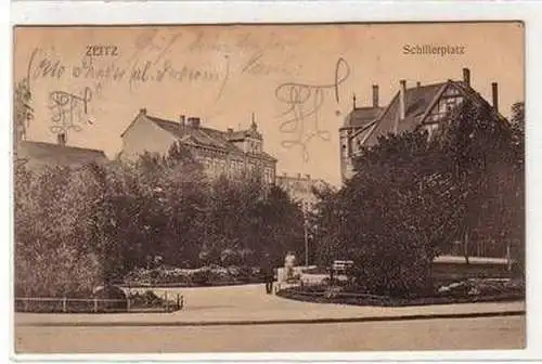 51440 Ak Zeitz Schillerplatz 1907