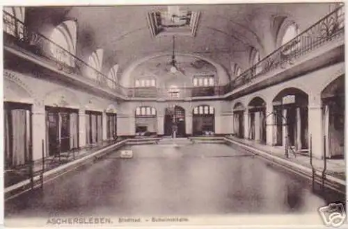 72086 Ak Aschersleben Stadtbad Schwimmhalle 1908