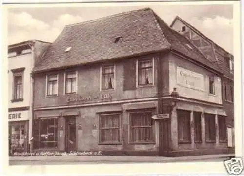 21145 Ak Schönebeck Konditorei & Kaffee um 1930