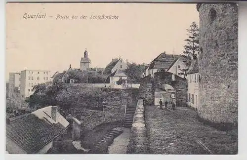 68959 Ak Querfurt Partie bei der Schloßbrücke 1913