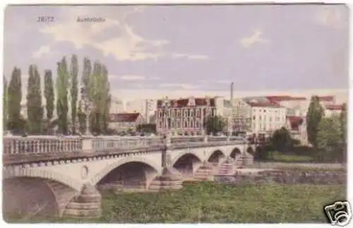 25677 Ak Zeitz Auebrücke 1913