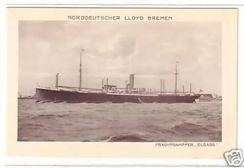 23069 Ak Frachtdampfer "Elsass" um 1920