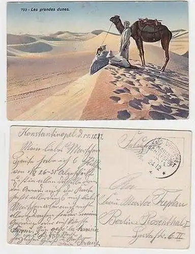 66312 Ak mit Feldpoststempel Türkei MSP Nr.14 SMS General 1917