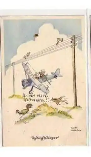 38106 Flieger Humor Ak "Schlachtflieger" 1941