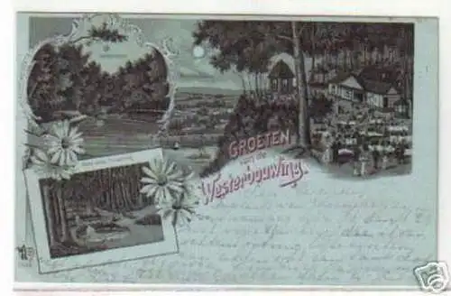 08808 Mondscheinkarte Groeten van de Westerbowing 1898