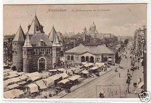 29730 Ak Amsterdam St. Anthonieswaag en Vischmarkt 1909