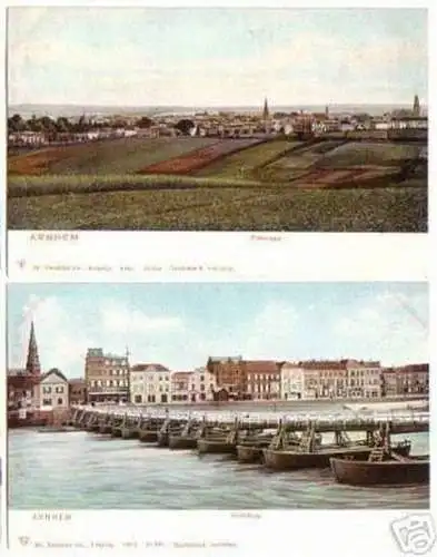 00407/2 Ak Arnheim Panorama und Schiffbrücke 1904