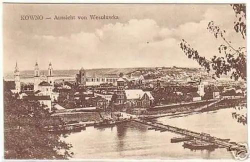 11576 Ak Kowno Litauen Aussicht von Wesoluwka um 1915