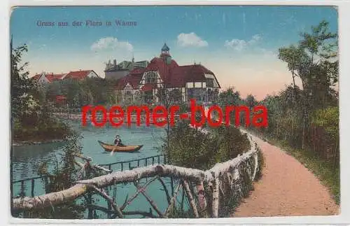 82947 Ak Gruss aus der Flora in Wanne 1918