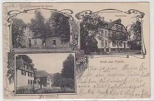 62714 Mehrbild Ak Gruß aus Fiestel bei Lübbecke Gasthof 1908