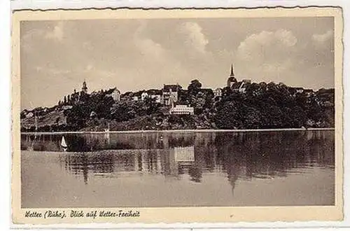 61682 Feldpost Ak Wetter (Ruhr) Blick auf Wetter Freiheit 1940