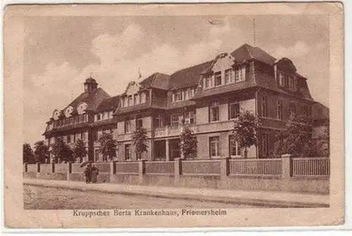 61908 Ak Kruppsches Berta Krankenhaus Friemersheim um 1930