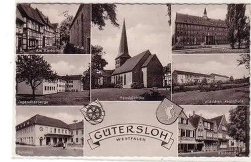 61256 Mehrbild Ak Gütersloh Westfalen 1962