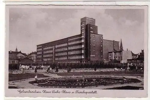 60781 Ak Gelsenkirchen Hans Sachs Haus und Froschquartett um 1940