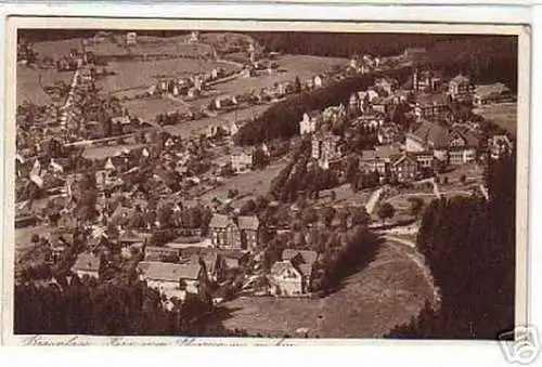 09913 Ak Braunlage Harz vom Flugzeug aus gesehen 1932