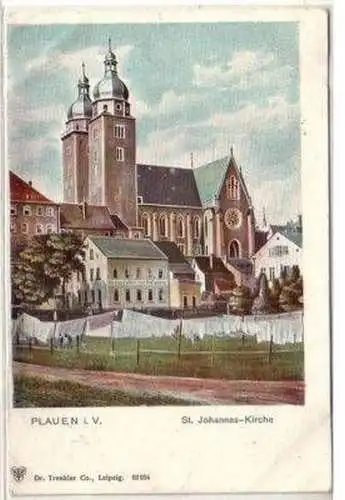 49212 Ak Plauen in Vogtland St. Johannes Kirche um 1910