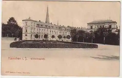 39470 Ak Hainichen in Sachsen Wilhelmsplatz 1909