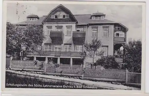 84749 AK Erholungsheim des sächsischen Lehrervereins Ostrau b. Bad Schandau 1932