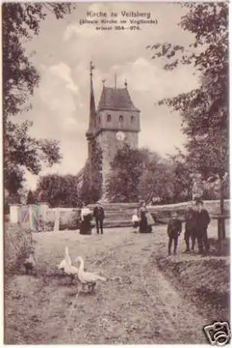 20975 Ak Kirche zu Veitsberg im Vogtland 1913