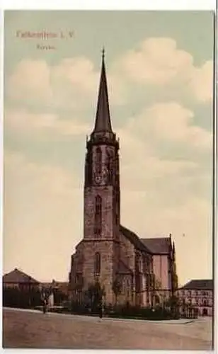 39012 Ak Falkenstein im Vogtland Kirche um 1920