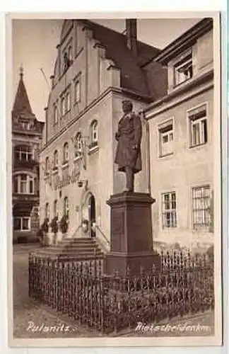 39088 Foto Ak Pulsnitz Rietscheldenkmal um 1940