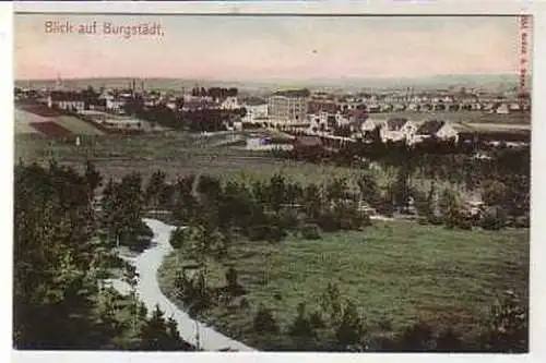 41620 Künstler Ak Blick auf Burgstädt um 1910