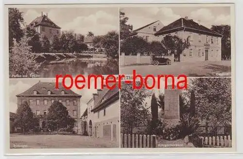 79773 Mehrbild Ak Lumpzig Thüringen Gasthof, Rittergut, Kriegerdenkmal 1934