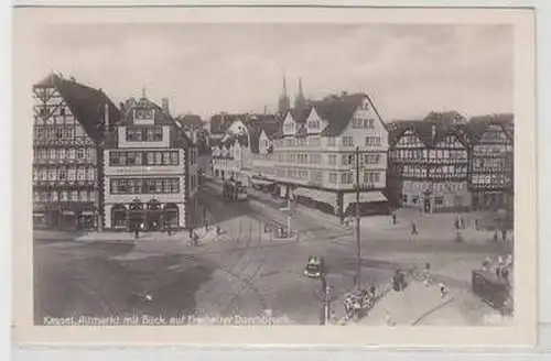 55069 Ak Kassel Altmarkt mit Blick auf Freiheiter Durchbruch um 1940