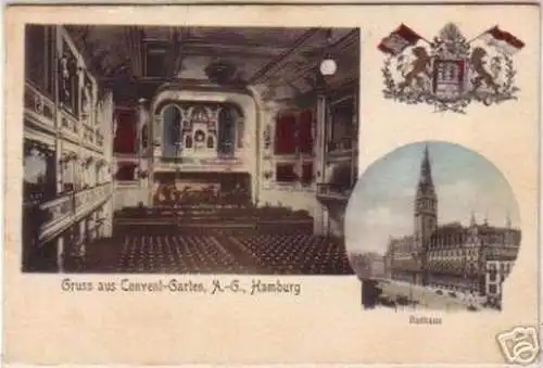 17079 Ak Gruss aus Convent Garten A.-G. Hamburg um 1910