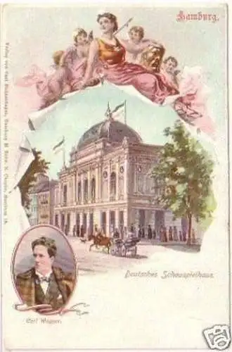 27111 Ak Hamburg Deutsches Schauspielhaus um 1905