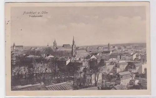 76374 Feldpost AK Frankfurt an der Oder - Totalansicht mit Kirche 1916