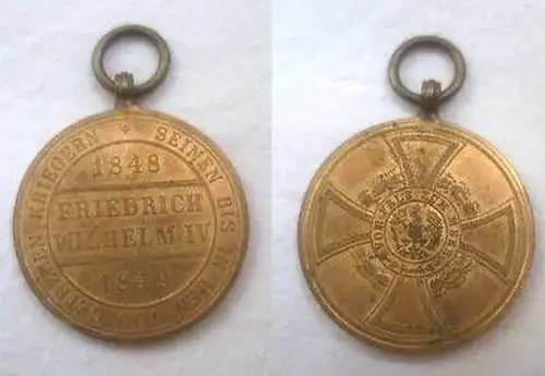 Hohenzollern Medaille 1848/49 "Vom Fels zum Meer"