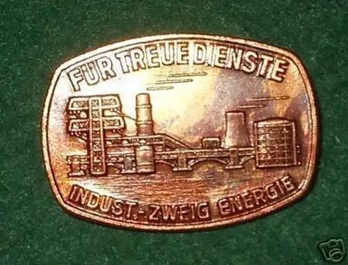 DDR Abzeichen für treue Dienste Industrie Zweig Energie