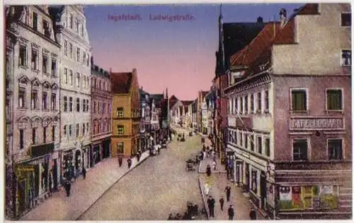 15877 Feldpost Ak Ingolstadt Ludwigstrasse 1943