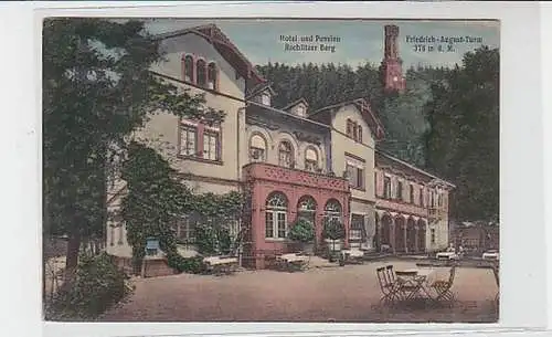 38223 Feldpost Ak Hotel & Pension Rochlitzer Berg 1916