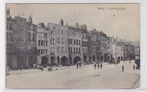 04812 Zensur Ak Metz in Lothringen Ludwigsplatz 1917