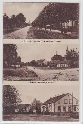 44113 Mehrbild Ak Gruß aus Wutzetz bei Friesack i.Mark Gasthof 1934