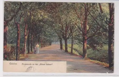 908523 Ak Eisleben - Promenade an der "Bösen Sieben" 1909