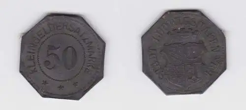 50 Pfennig Zink Notgeld Münze Stadt Ludwigshafen am Rhein  (135229)