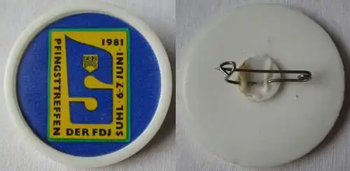 DDR Abzeichen FDJ Pfingsttreffen Suhl 6.-7. Juni 1981 (146609)