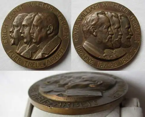 Bronze Medaille Erich Ernst Wilhelm Spindler - Für treue Arbeit (104297)