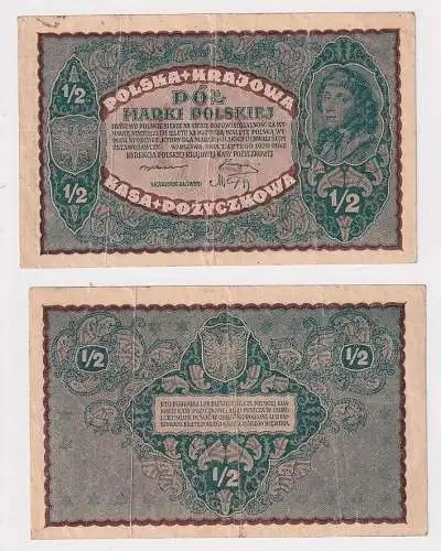 1/2 Marki Banknote Polen 7.2.1920 Pick 30 (165095)