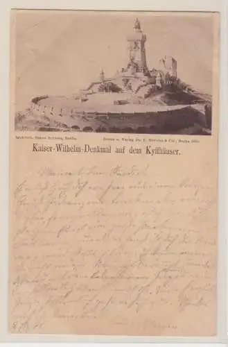 91809 Vorläufer Ak Kaiser Wilhelm Denkmal auf dem Kyffhäuser 1891