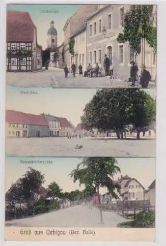 93919 Mehrbild Ak Gruß aus Uebigau (Bez. Halle) trueenbrückerstraße usw. 1908