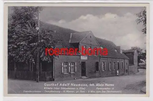 84076 Ak Klietz über Schönhausen Gasthof Adolf Neumann 1942